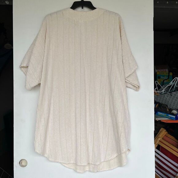 VTG Herbercraft Chenille Housecoat Robe 2X Textured Ivory Oversized Cozycore - Picture 12 of 12